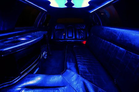 Interior of our Town Car Limo
